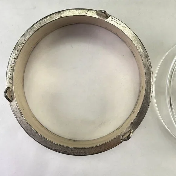 Vintage PNCW Silverplate Covered Divided Glass Relish Tray - Picture 10 of 14